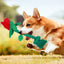 Dog Toy Rose Flower Plush Durable Biting Tooth Cleaning Cotton Rope Knot Crinkle Sound Self-Entertainment Interactive Pet Product - Korvel