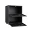 Office furniture Copier Cabinet black 2 door steel copier stand mobile pedestal file Printer Stand - Korvel