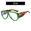 T-Shaped Large Frame Sunglasses - Personalized Women's Style