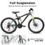 A2660 Ecarpat Mountain Bike 26 inch wheels, carbon steel frame disc brake thumb shift front fork rear shock absorber bike - Korvel