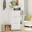 Shoe Cabinet with 3 Flip Drawers & Open Shelves, Modern Entryway Shoe Storage Cabinet Slim, Narrow Hidden Shoe Rack for Heels - Korvel
