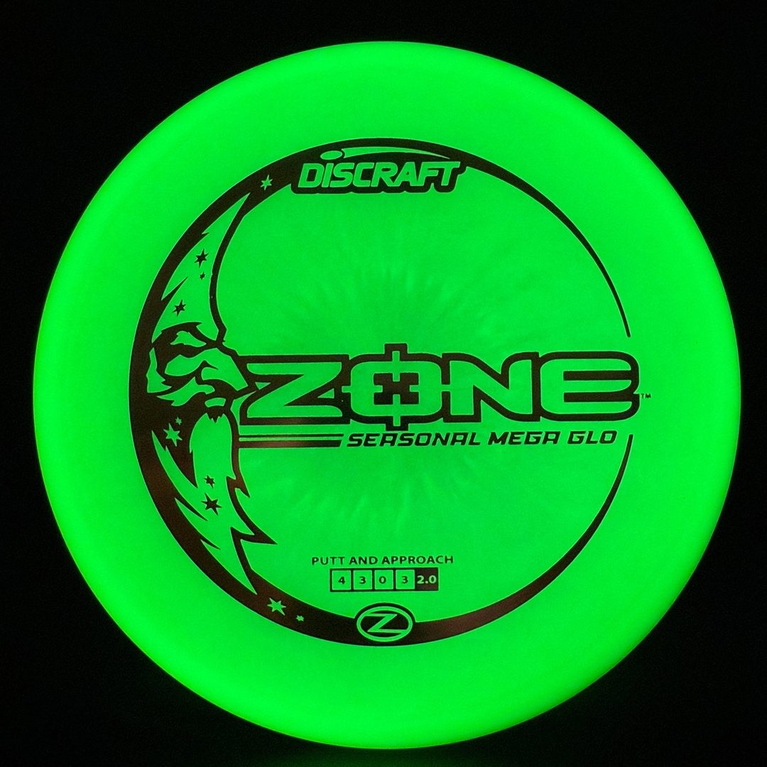 Discraft Mega Glo Zone - Premium Glow Disc Golf Putter