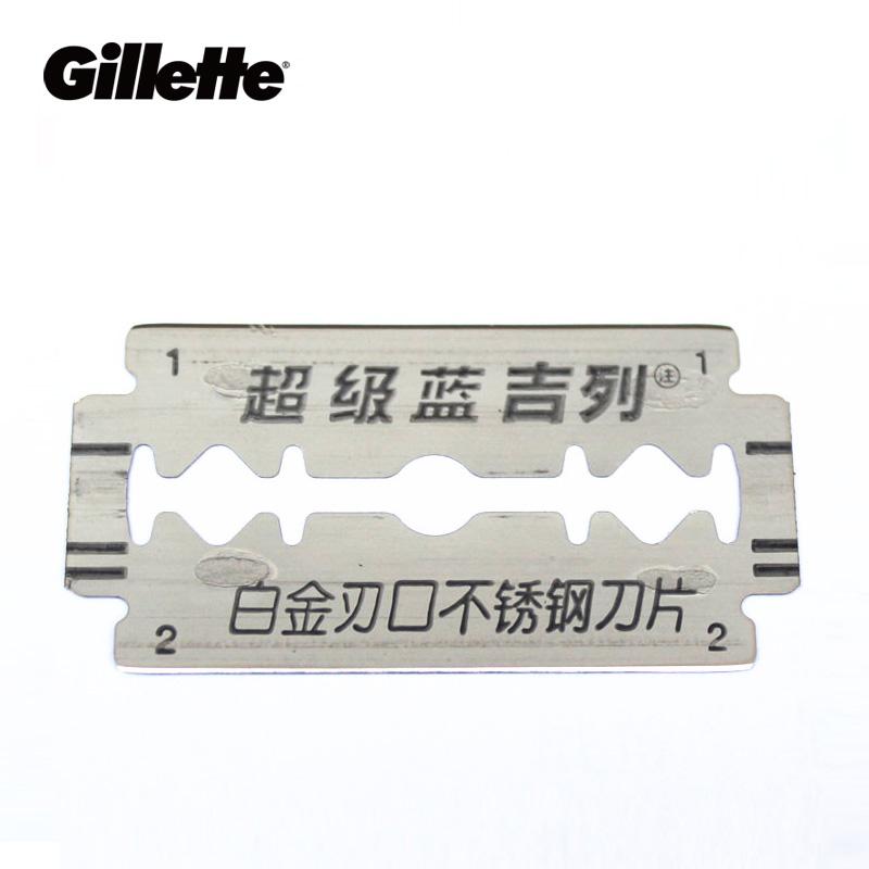 Lames de rasoir Gillette Super Blue à double tranchant - 10 lames