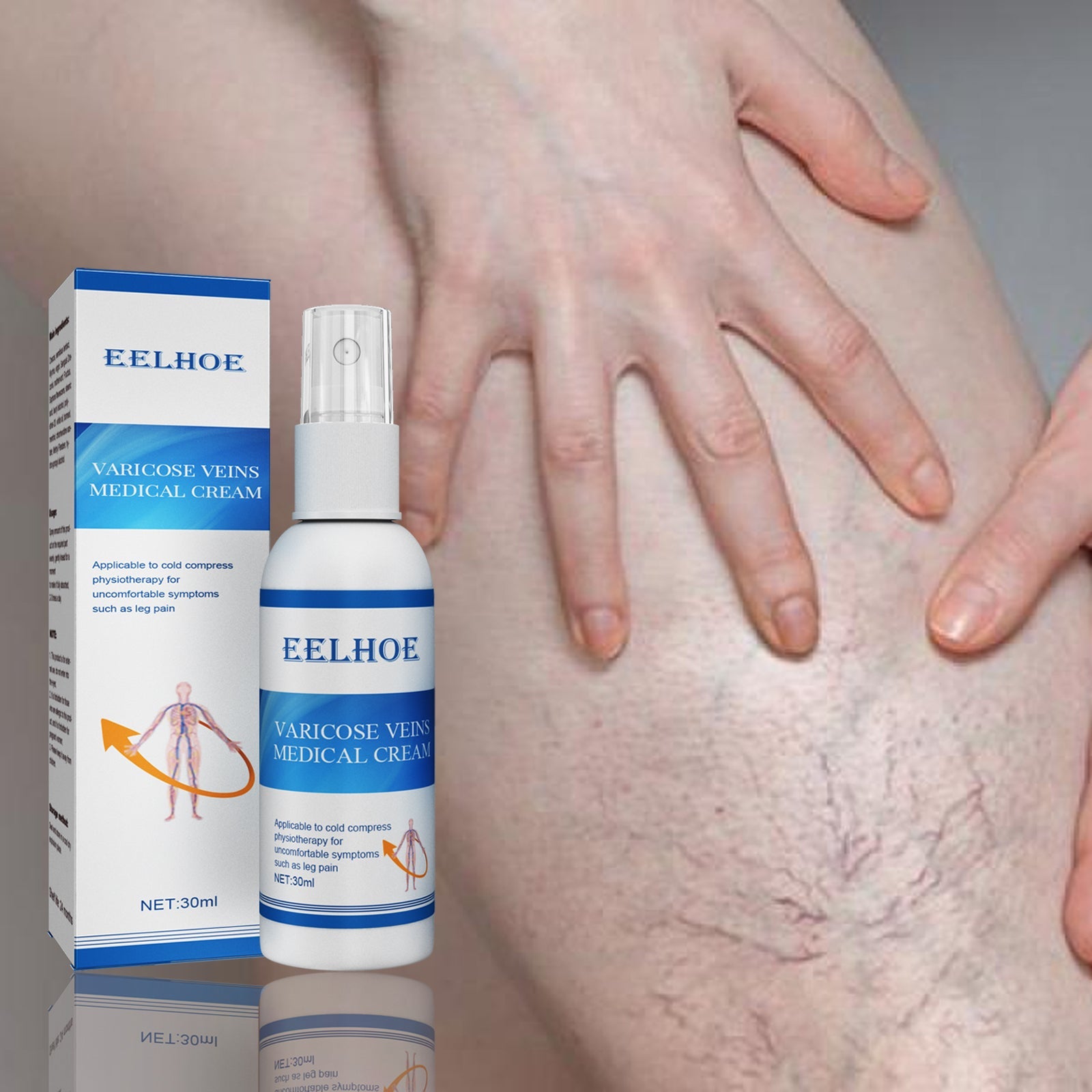 Intravenous Massage Spray For Varicose Veins Relief And Earthworm Leg Blood Vessel Bulge Pain Spray - Korvel