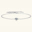 Inlaid Moissanite 925 Sterling Silver Bracelet - Korvel
