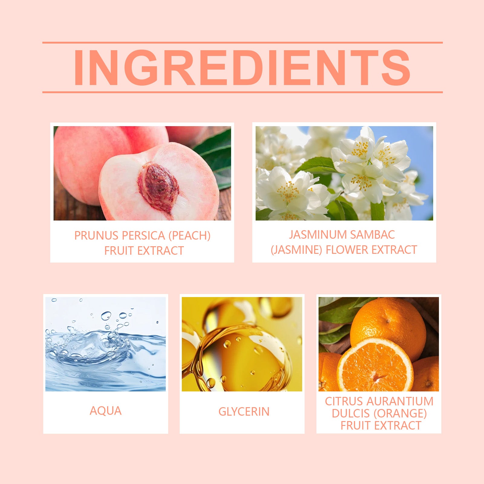 Peach Perfume Spray Fresh Fruit Lasting Fragrance Light Elegant Fresh Fruit Fragrance Charm Perfume Spray - Korvel