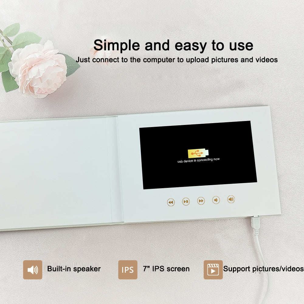 Elegant Video Invitation Brochure for Weddings