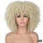 Female Hair African Small Curly Hair Explosion Head Black Chemical Fiber Wig Full Head Set - Korvel