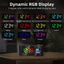 Creative S-shaped Dual-Screen RGB Alarm Clock with Night Light