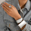 Retro Personalized Metal Square Mirror Bracelet