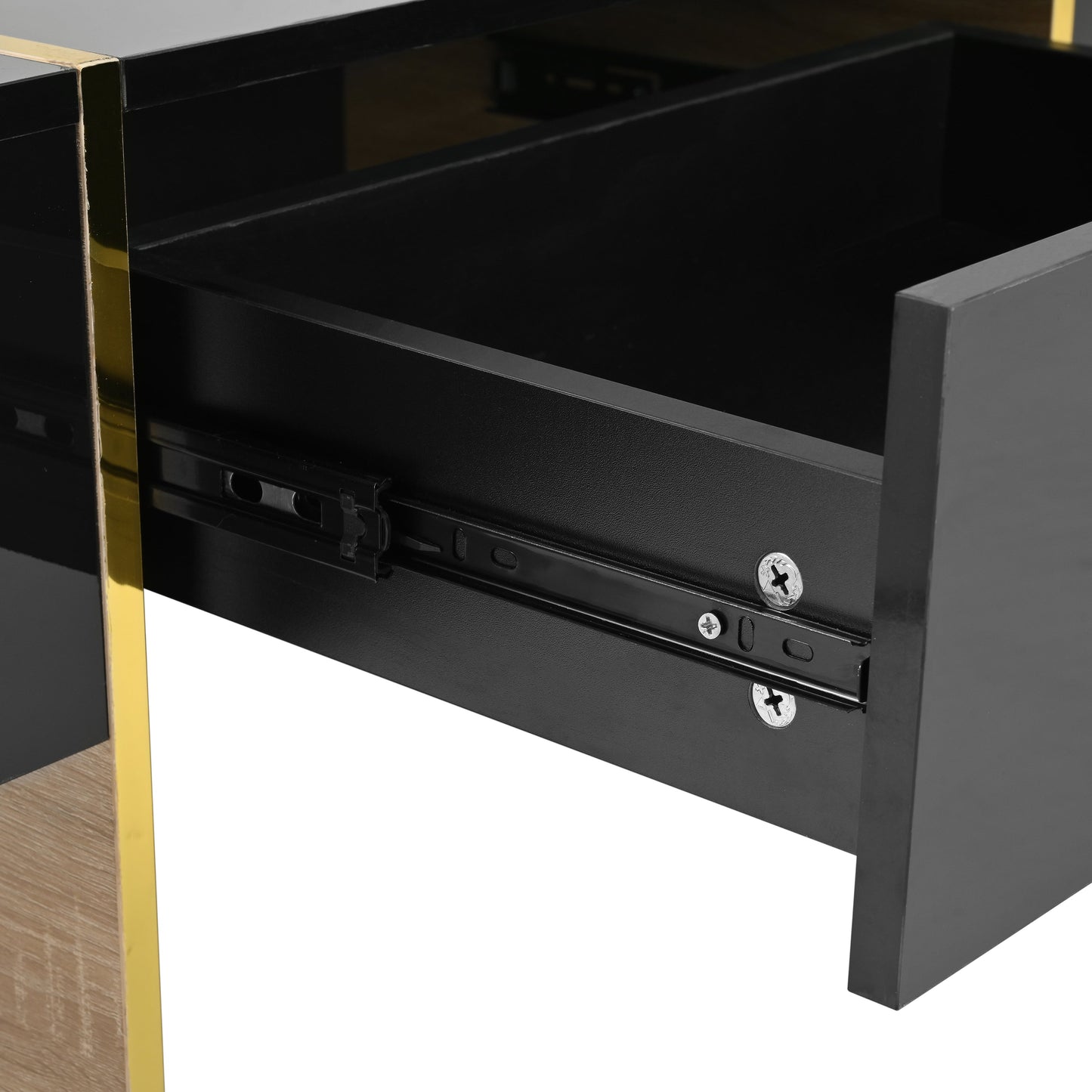 Mesa de café rectangular multifuncional ON-TRANS con cajones