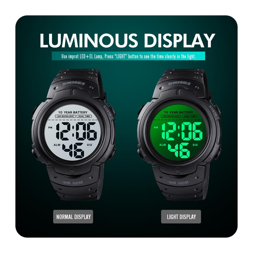 Reloj Digital Impermeable SKMEI para Hombre con Batería de 10 Años