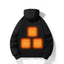 European and American zipper cardigan heating hoodie intelligent hooded five zone heating jacket outdoor warm electric clothing for men - Korvel