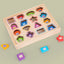 Wooden shape matching block box, children's early education cognitive color, graphic matching card, matching block toy - Korvel