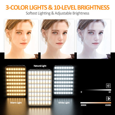 Magnetic fill light LED video conference phone fill light camera photography live broadcast photography pocket light - Korvel
