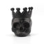 Elegant Resin Crown Skull Candle Holder