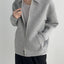 Flip Collar Zipper Coat - Classic Men's Cardigan