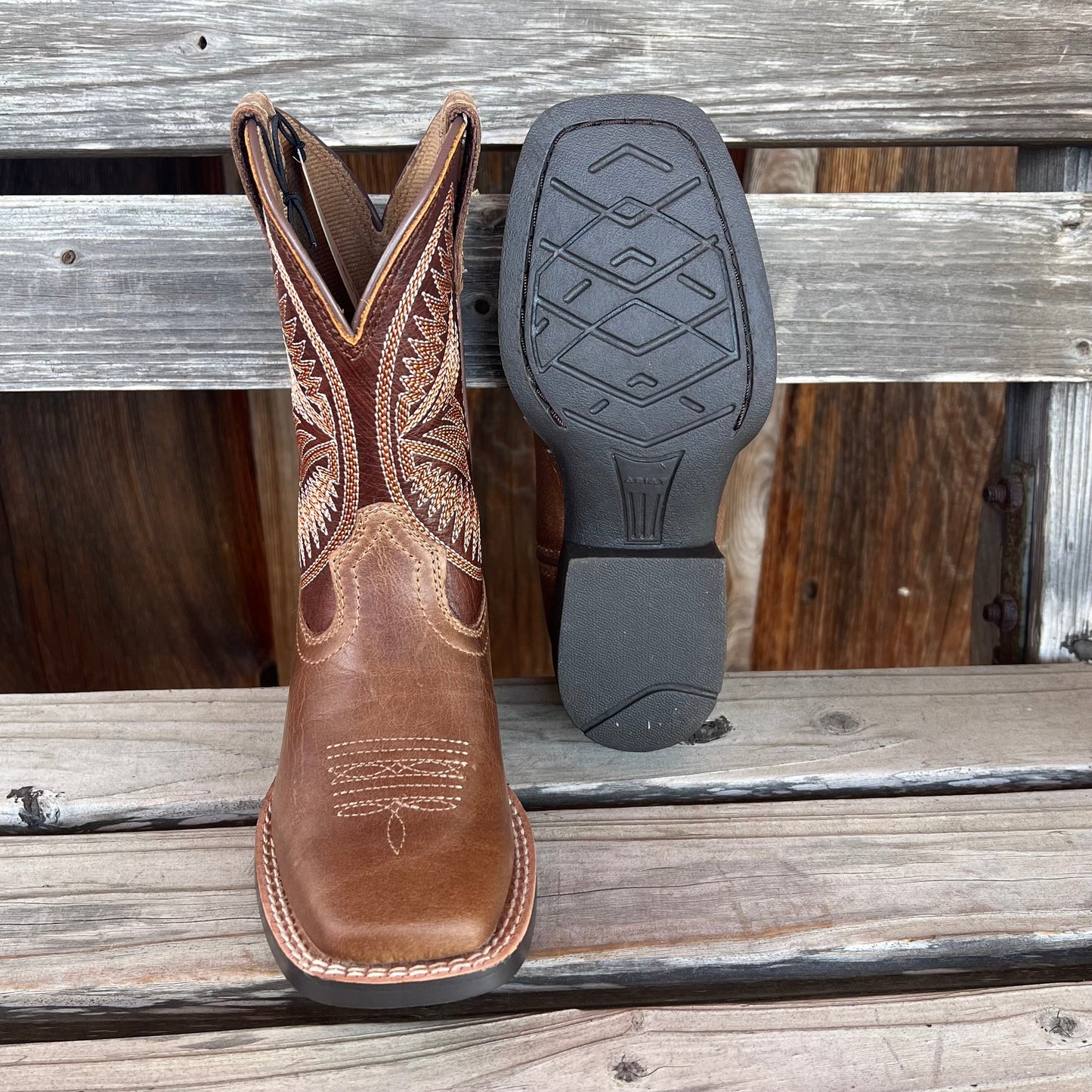 Ariat Kids' Brown Ruidoso Boots - Perfect for Growing Feet - Korvel