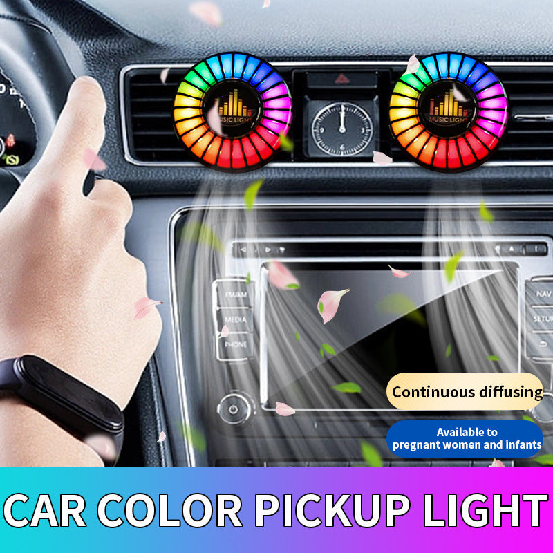 Désodorisant d'Aromathérapie pour Voiture Premium avec Lumière d'Ambiance
