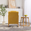 Rocking Chair Upholstered Fabric Rocking Armchair Indoor with High Backrest Glider Chairs and Lumbar Pillow for Living Room - Korvel