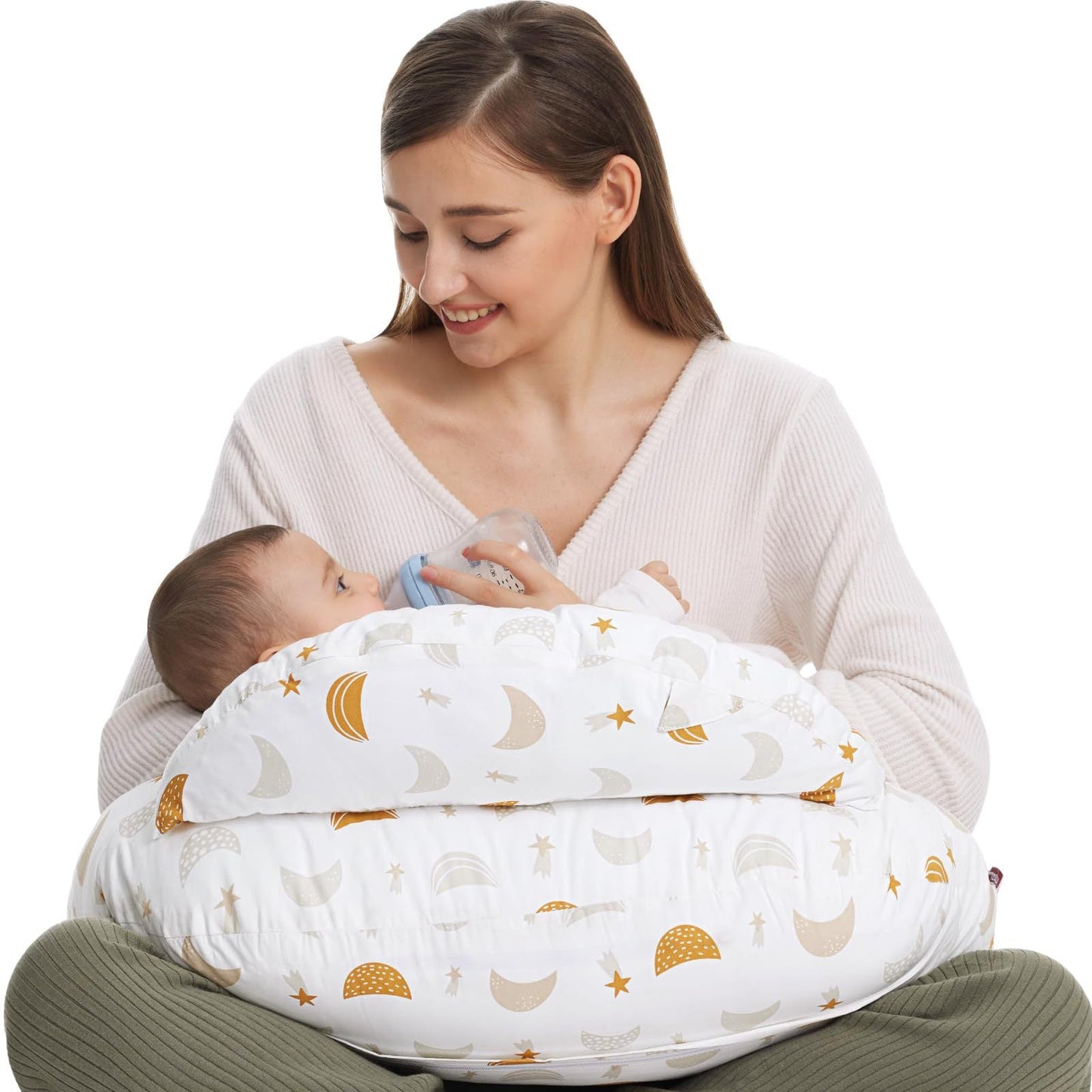 Momcozy Multifunctional Nursing Pillow in Grey