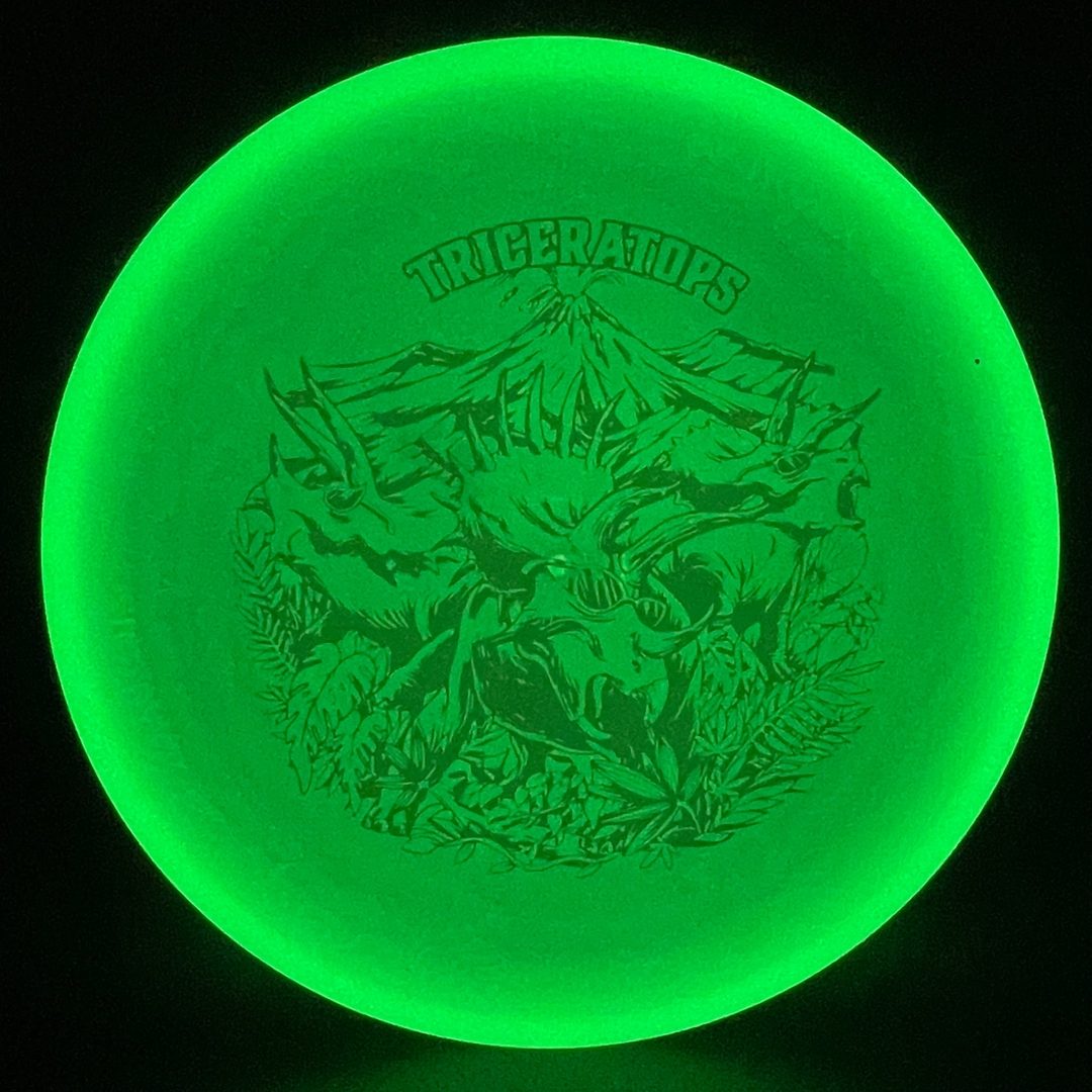 Glow Egg Shell Triceratops - Special Edition Disc Golf Putter
