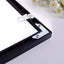 Modern Black Bathroom Mirror - 36x24 Inch Aluminum Frame