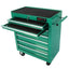 7 DRAWERS MULTIFUNCTIONAL TOOL CART WITH WHEELS-GREEN - Korvel
