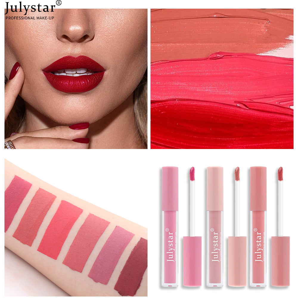 Fog Matte Makeup Free Ice Cream Lip Glaze Velvet Does Not Stick To Lip Mud - Korvel
