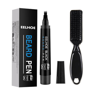 Beard Refill Pen Kit Men's Beard Natural Waterproof Beard Pen Beard Tracing Pen - Korvel