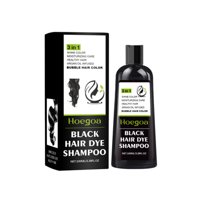 HOEGOA Hair Dye Shampoo, Gentle Hair Moisturizing Hair Fast Easy Coloring Lasting Hair Cream - Korvel
