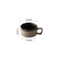 Juego de Taza de Café y Plato de Cerámica Artesanal Gruesa