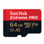Carte Micro SD SanDisk Extreme Pro - 64 Go/128 Go, jusqu'à 170 Mo/s
