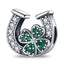 U-shaped Horseshoe Clover Wishing Tree Pendant Copper Silver Plated DIY Jewelry - Korvel