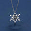 100 Languages I Love You Projection Snowflake Pendant Necklace Valentine's Day Girlfriend Gift - Korvel