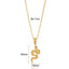 Spirit Snake Pendant Retro Style Personalized Necklace Women's Stainless Steel Gold Plated - Korvel