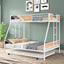 Metal Twin over Full Bunk Bed with Trundle - Korvel