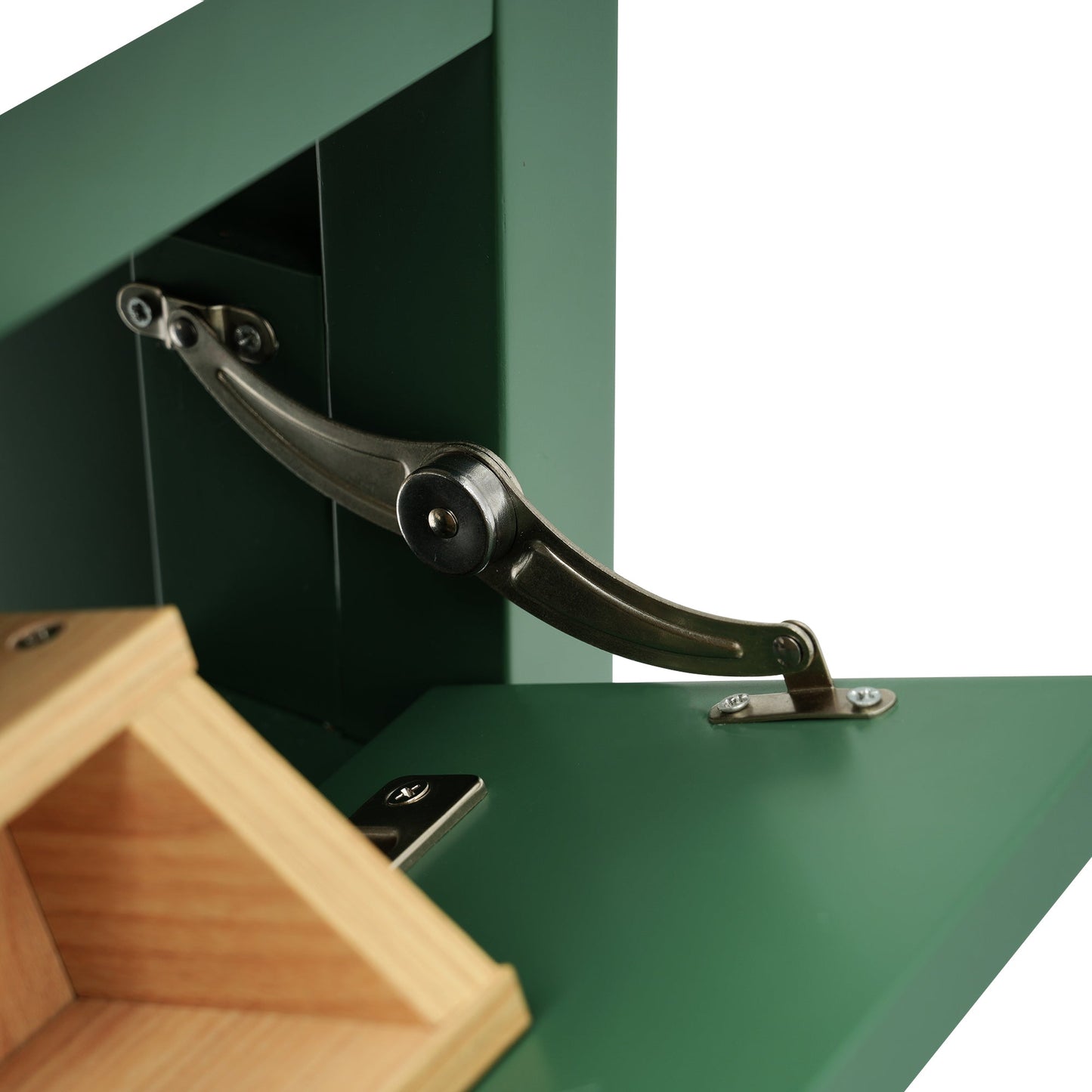 30-Inch Green Bathroom Vanity with Ceramic Sink