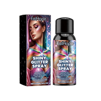 Festive Body & Hair Glitter Spray for Dazzling Highlights