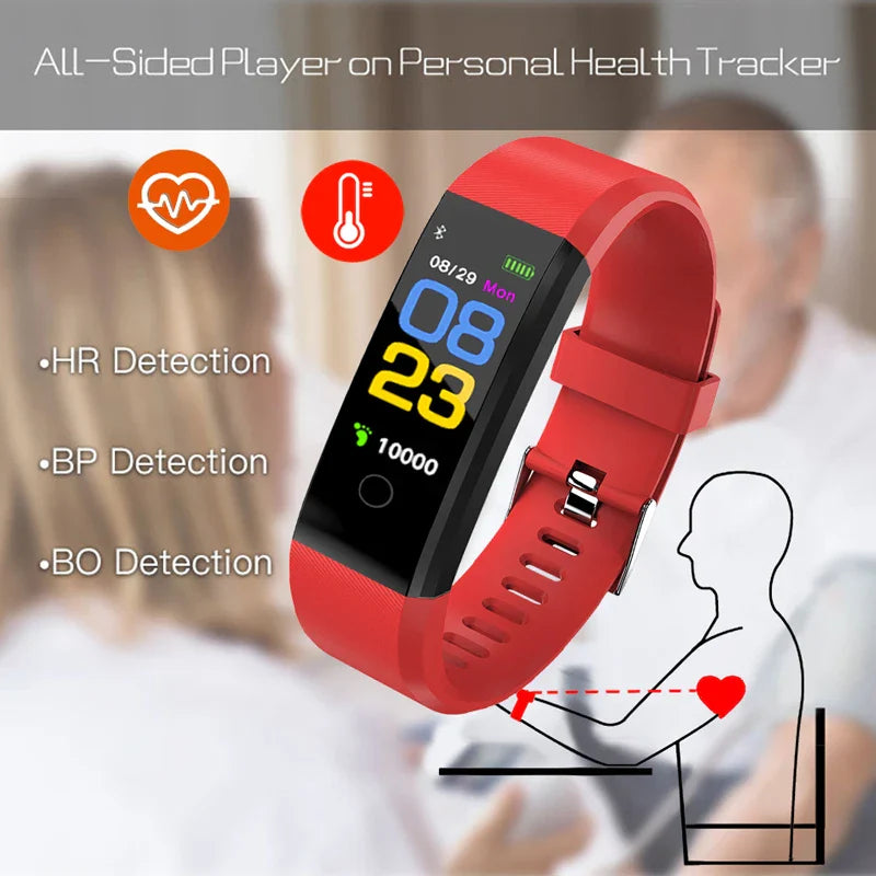 Smart Watch Men Women Heart Rate Monitor Blood Pressure Fitness Tracker Smartwatch Sport Watch - Korvel