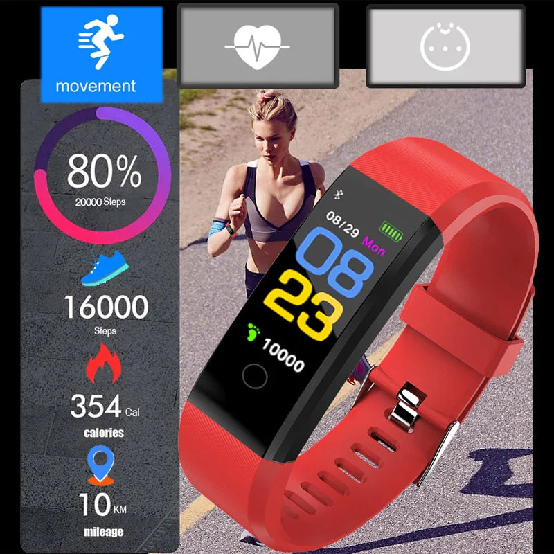 Smart Watch Men Women Heart Rate Monitor Blood Pressure Fitness Tracker Smartwatch Sport Watch - Korvel