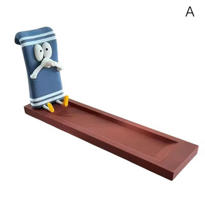Towelie Servietsky Incense Stick Holder, realistic handmade crafts, home decor, ideal for meditation and yoga. - Korvel
