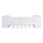 Twin Size Daybed with Storage Arms  Trundle and Charging Station White - Korvel