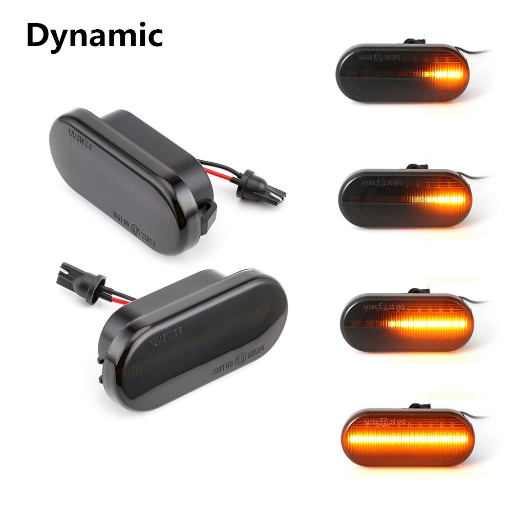 Luces de señal de giro de marcador lateral LED dinámicas para VW y Ford