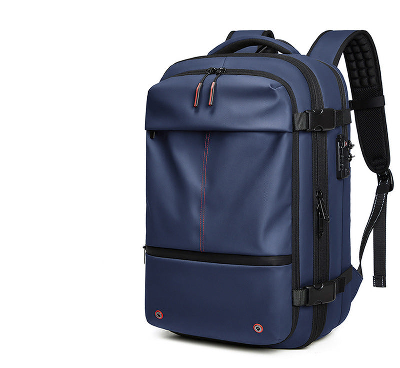 Expandable Waterproof Travel Backpacks Men Business Laptop Backpack With Valve Vacuum Compression Backpack - Korvel