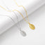 Gilded Virgin Mary necklace for women 925 sterling silver Virgin Mary coin collarbone chain - Korvel
