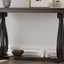 48-Inch Rustic Vintage Console Table --- Farmhouse Style Entryway Table with Open Shelf and Sturdy Construction  (Espresso) - Korvel