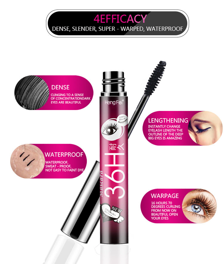 Hengfei Beauty Mascara 4D Curling Waterproof Mascara Makeup - Korvel