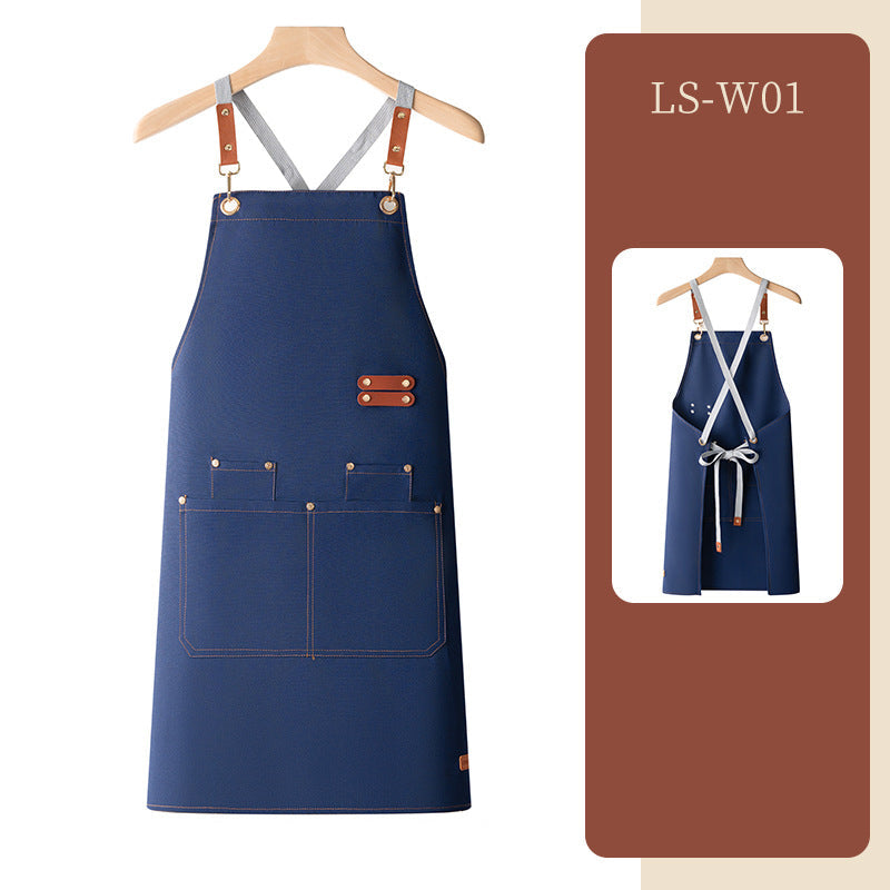 Waterproof apron customized logo printing for catering - Korvel