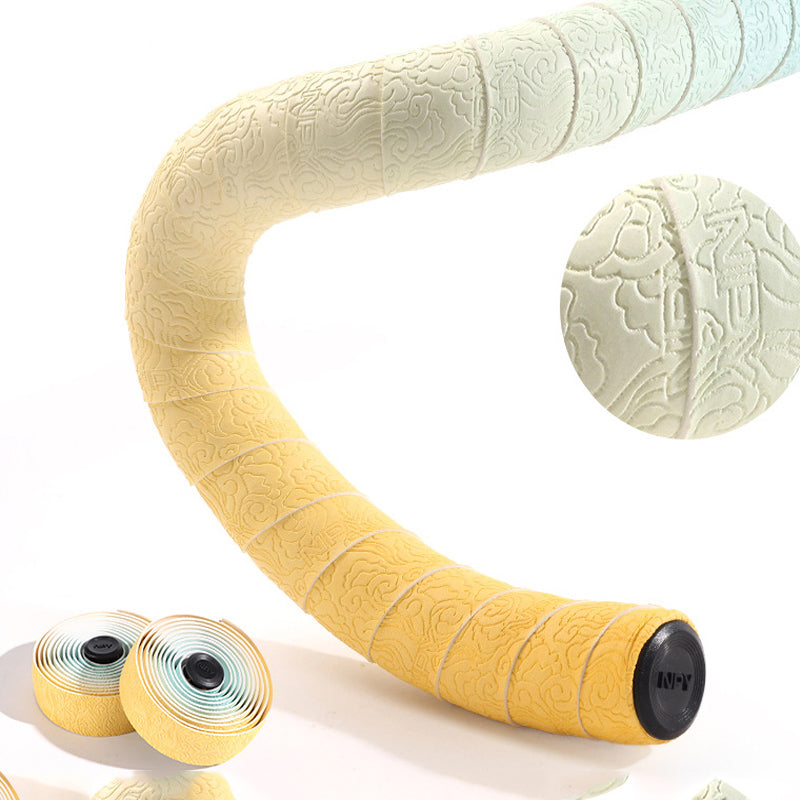 Premium Road Bike Handlebar Tape - Gradient Cloud Design